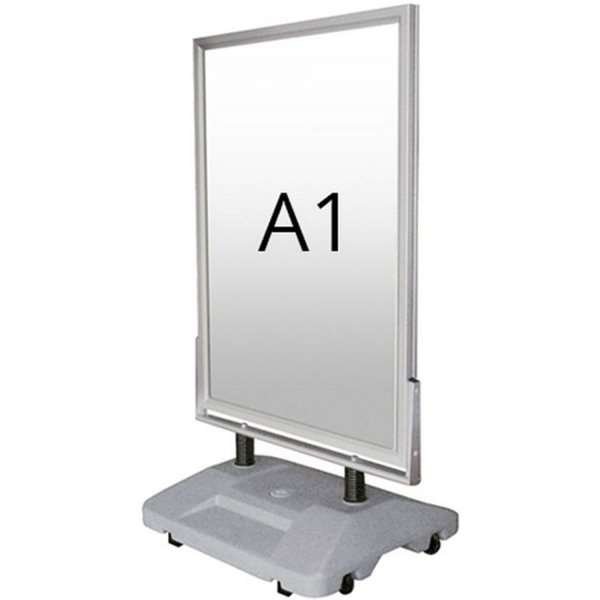 Wind-Sign Waterbase Gadeskilt - A1 - sølv