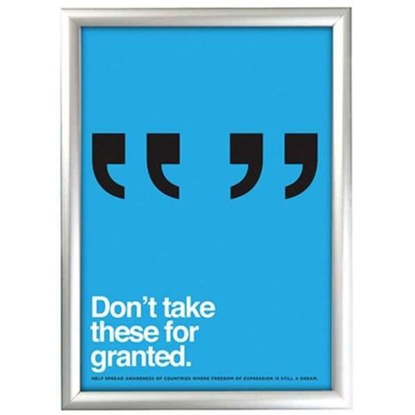 Window Alu Klikramme dobbeltsidet - 32 mm - A1 - sølv