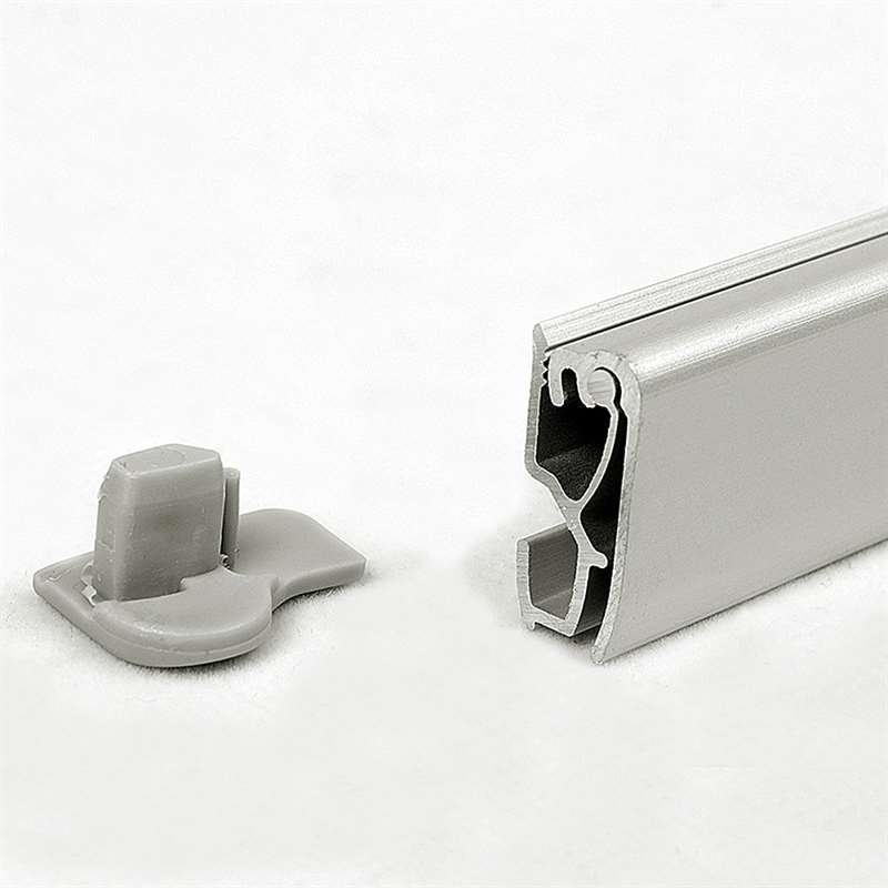 Business Roll-up kassette, enkeltsidet, 100 cm, alu/sølv, inkl. taske