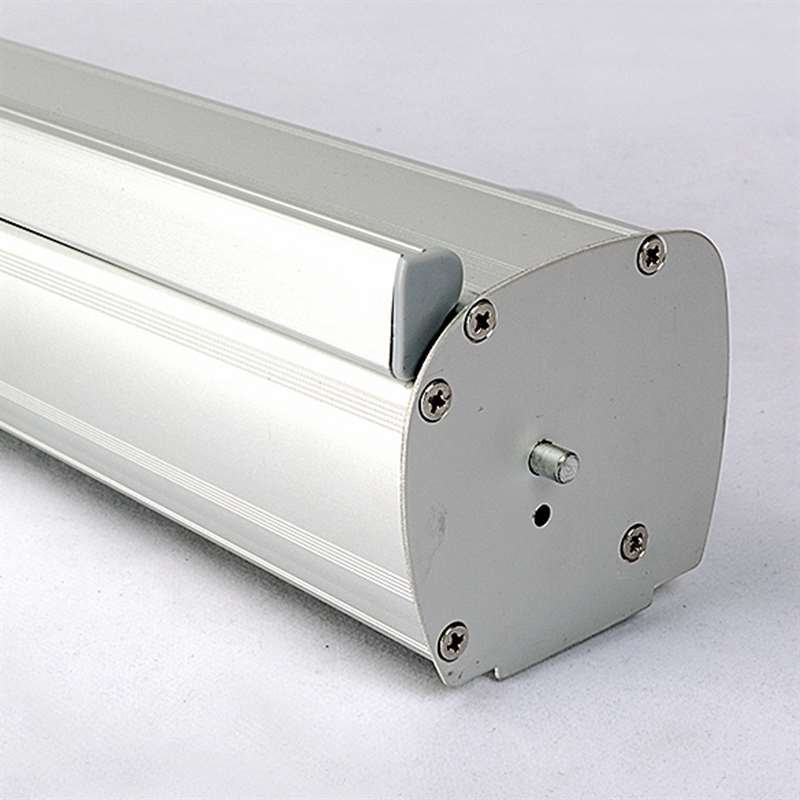 Business Roll-up kassette, enkeltsidet, 85 cm, alu/sølv, inkl. taske