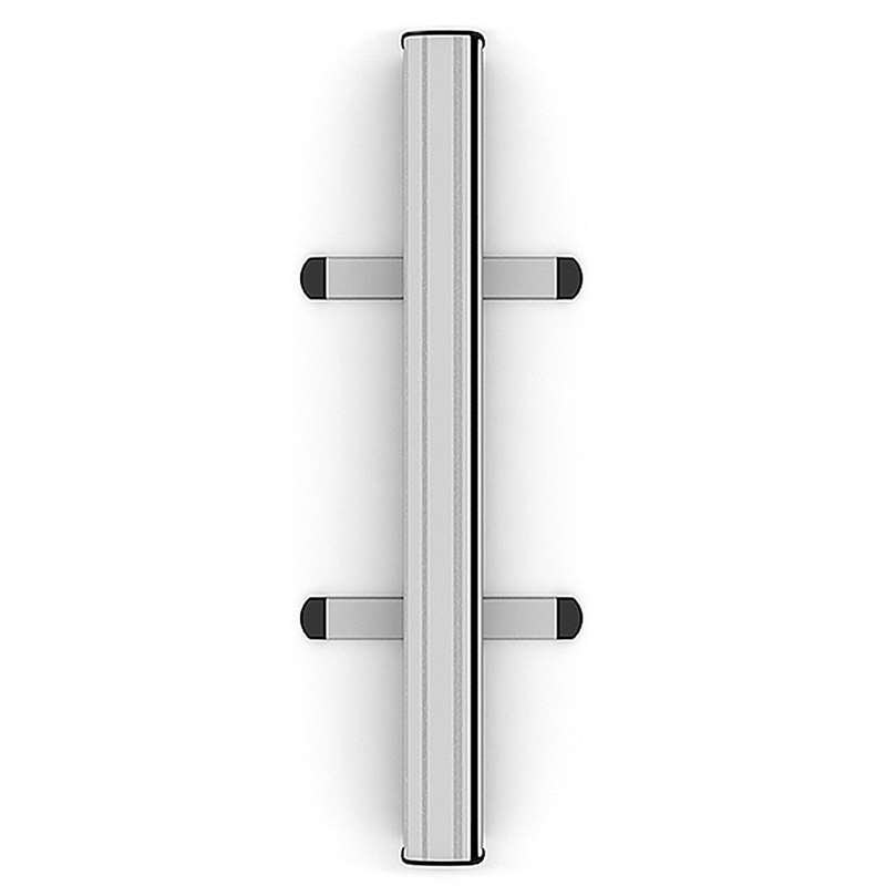 Standard Roll-up kassette, enkeltsidet, alu/sølv, 85 cm, inkl. taske