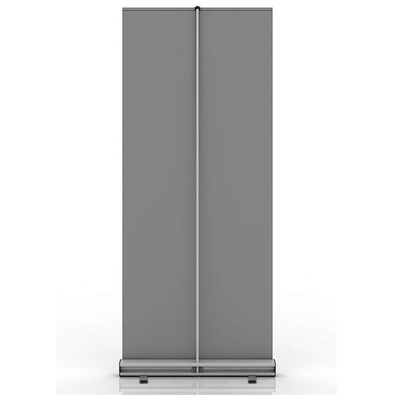 Standard Roll-up kassette, enkeltsidet, alu/sølv, 85 cm, inkl. taske