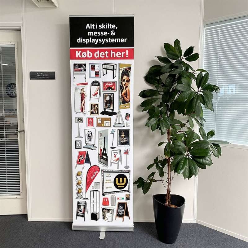 Basic Roll-up kassette, enkeltsidet, alu/sølv, 50 cm