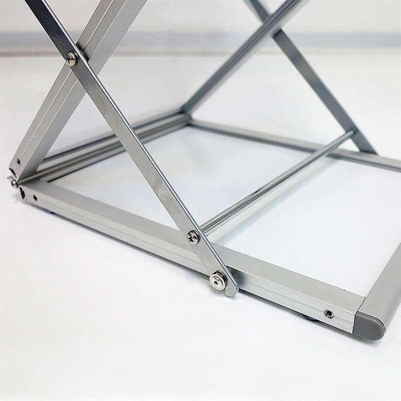 Flex Brochurestander, alu/sølv - 6 x A4