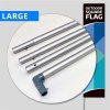 Beachflag, Outdoor Square Flag, Large stangsystem #1
