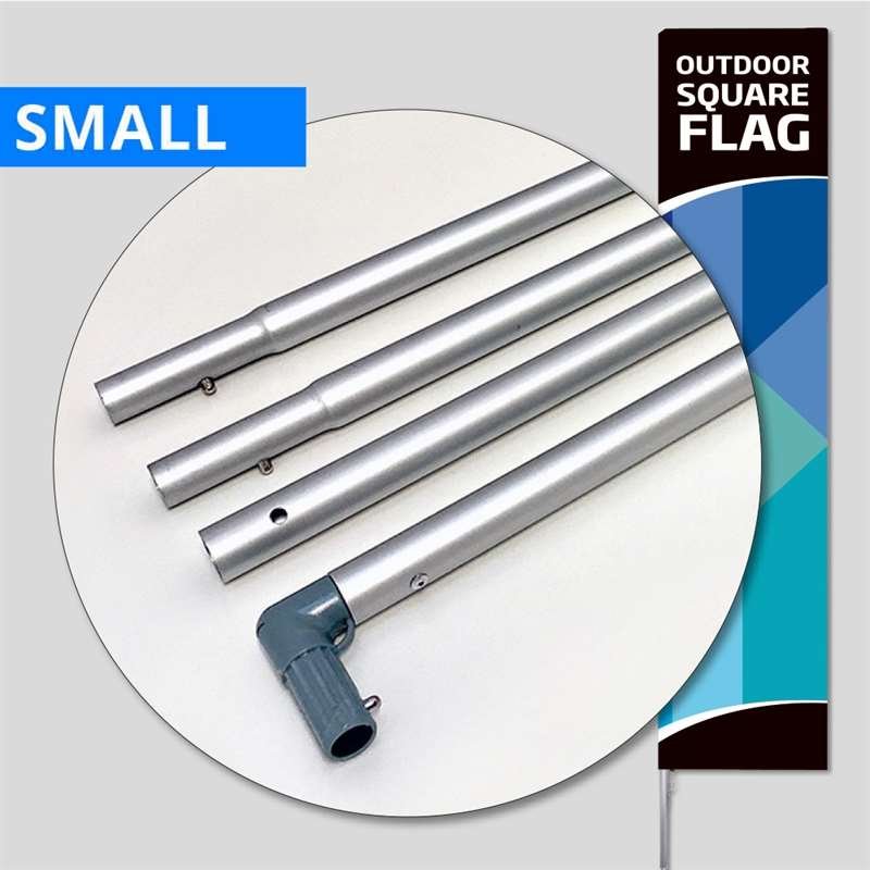 Beachflag, Outdoor Square Flag, Small, stangsystem