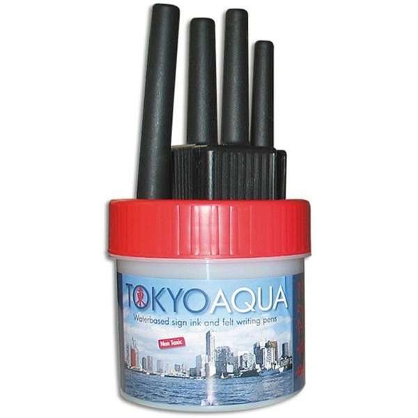 Tokyo Aqua - 4 filtpennesæt - Rød