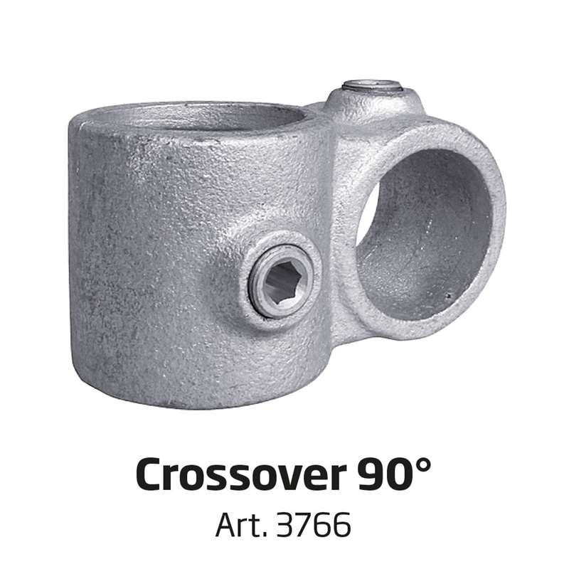 Banner Tube High Stand, fritstående ramme af alurør 0,3 mm / Ø 48 mm - 150 x 100 cm