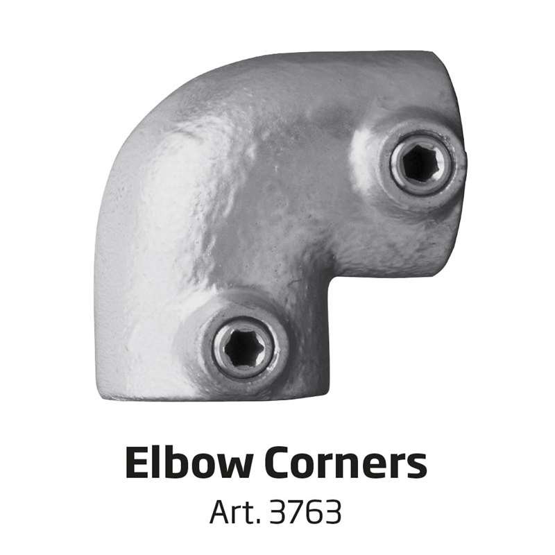 Banner Tube Freestanding Frame, fritstående ramme af alurør 0,3 mm / Ø 48 mm - 200 x 100 cm