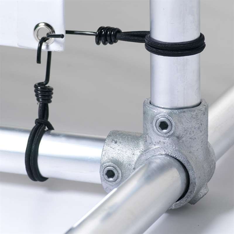 Banner Tube Freestanding Frame, fritstående ramme af alurør 0,3 mm / Ø 48 mm - 200 x 50 cm