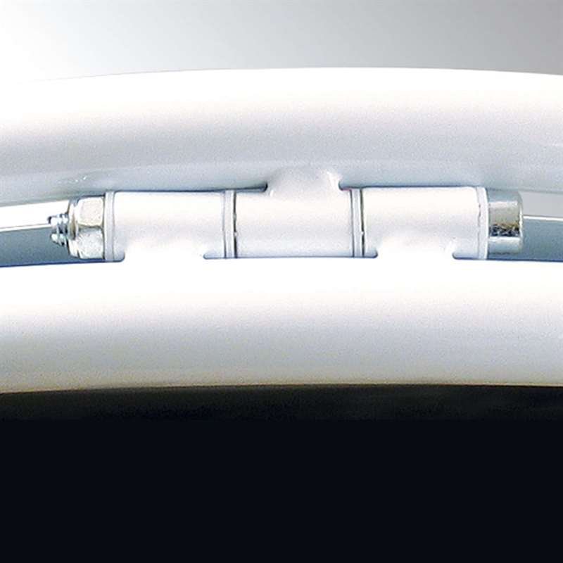 Expo Gotik Gadeskilt med logoplade - 70x100 cm - hvid