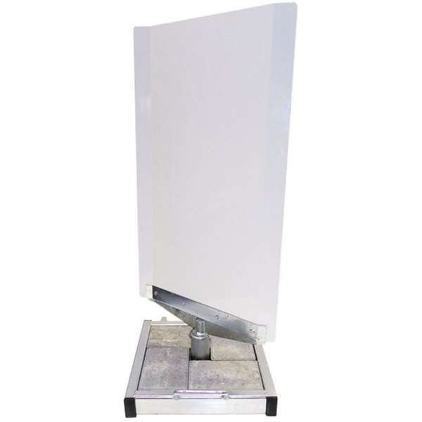 Outdoor Spin-Sign Gadeskilt - 40x79 cm - hvid