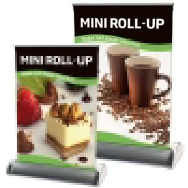 Mini Roll-up, enkeltsidet kassette, sølv, A3