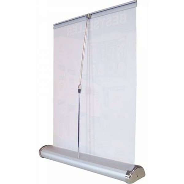 Mini Roll-up, enkeltsidet kassette, sølv, A4