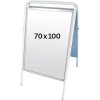 Expo Sign Standard Gadeskilt - 70x100 cm - hvid #1