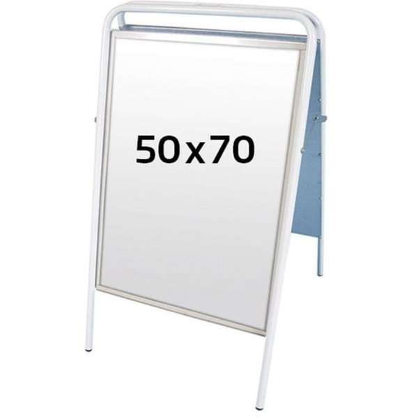 Expo Sign Standard Gadeskilt - 50x70 cm - hvid