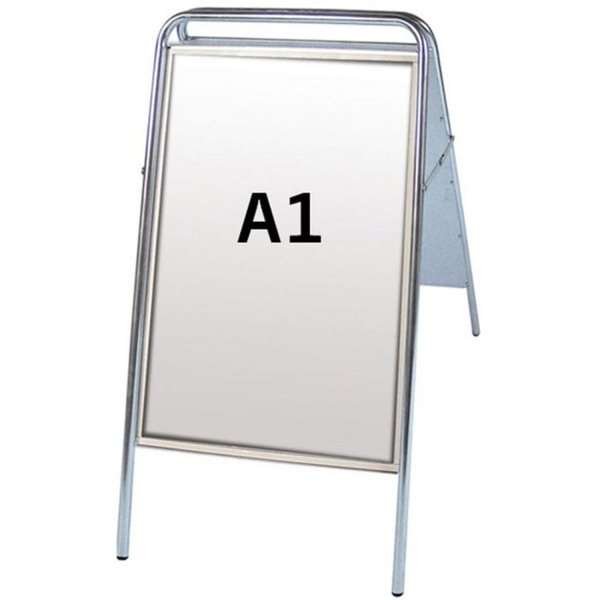 Expo Sign Standard Gadeskilt - A1 - sølv