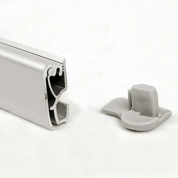 Business Roll-up, enkeltsidet kassette, 85 cm, alu i taske med lynlås på langs