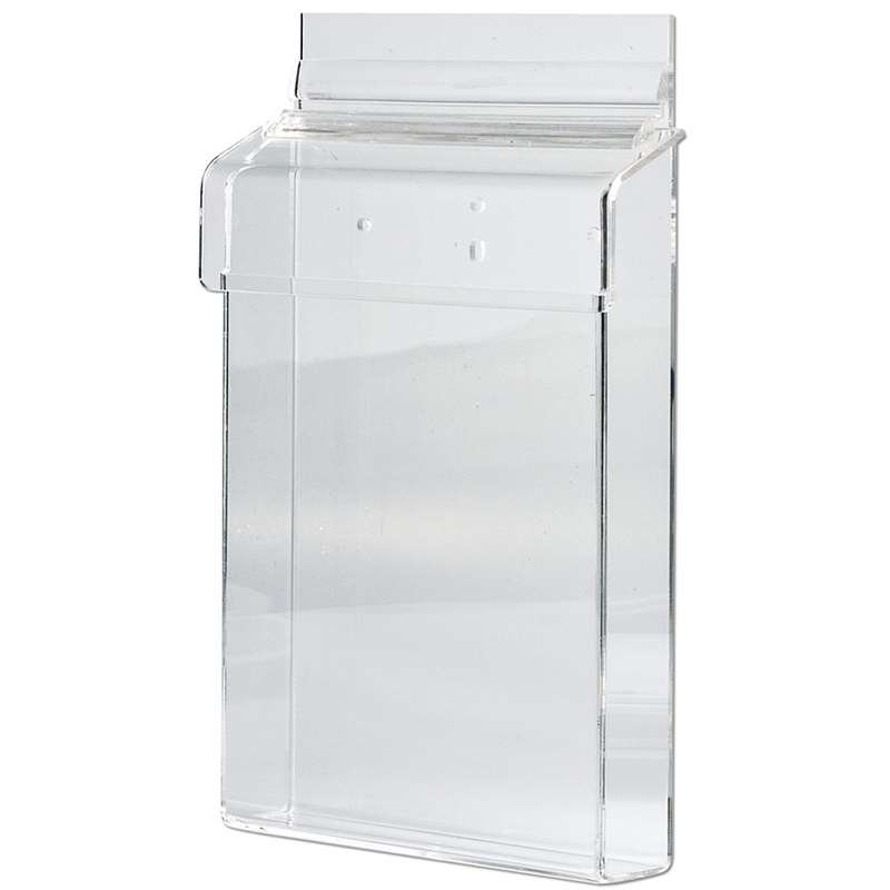 Akryl brochureholder boks udendørs - vertikal - A5