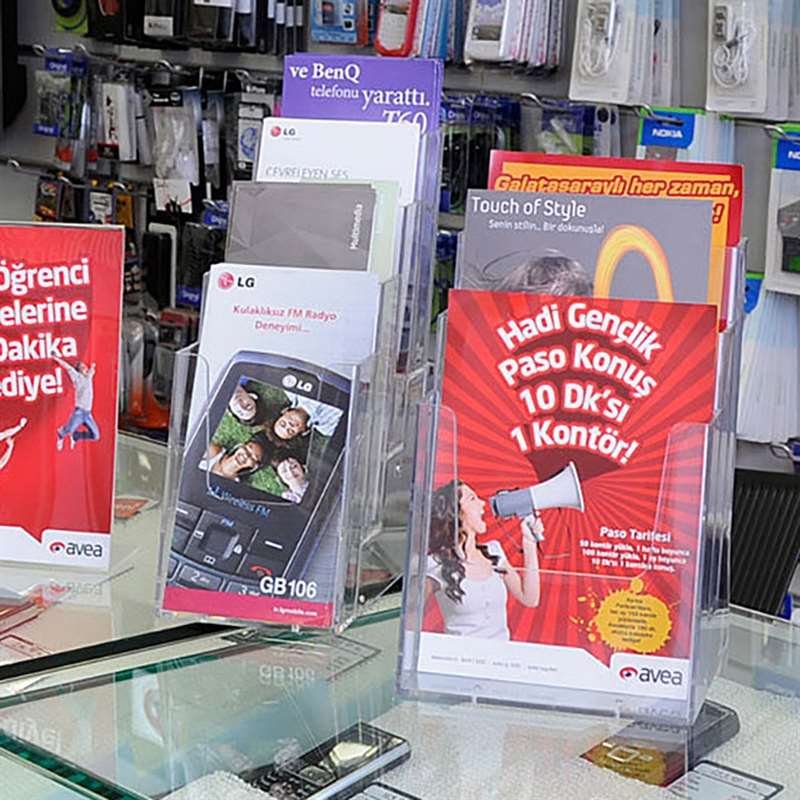 Multi Dispenser, akrylbrochureholder - 3 x A5