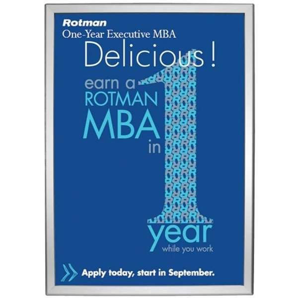 Opti Klikramme med 25mm aluminium profil, sølv - A1