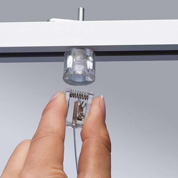 Dobbeltsidet nedhængsskilt, 1 lag - 50x10.5 cm