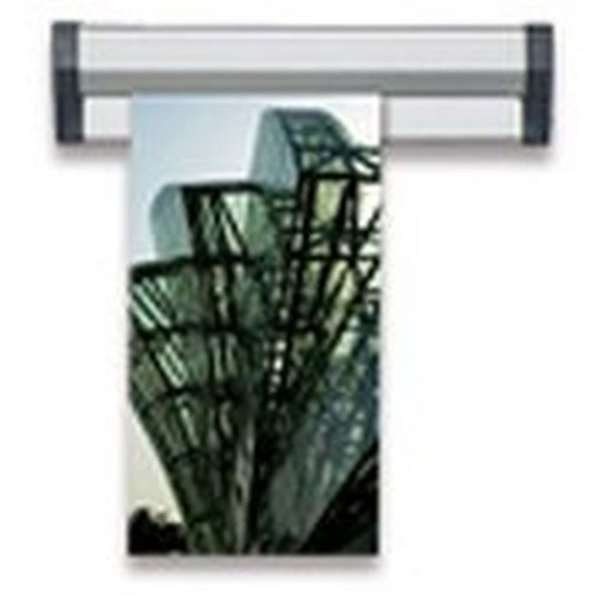 Fast Note plakatophæng med 30mm aluminium profil, sølv - 31cm