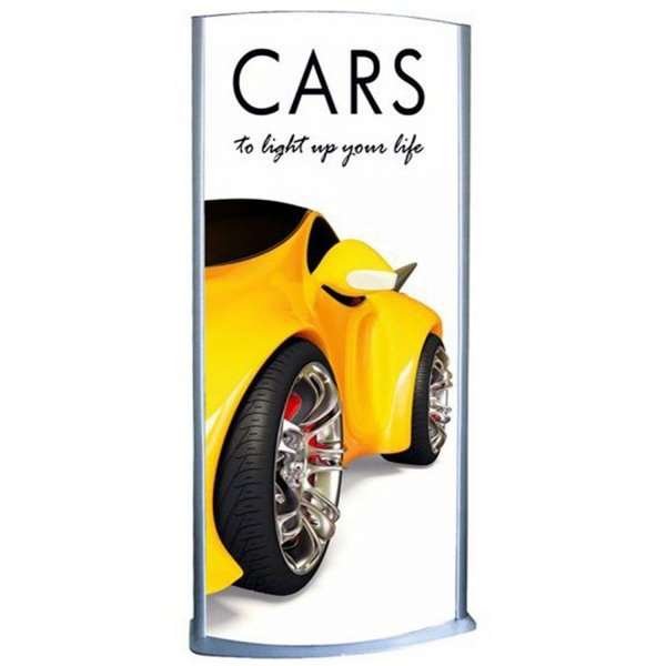 Totem Elipse Lightstand 80x170cm dobbeltsidet