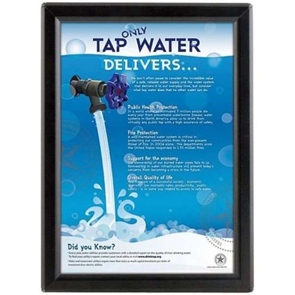 Opti Klikramme med 14mm aluminium profil, sølv - A5