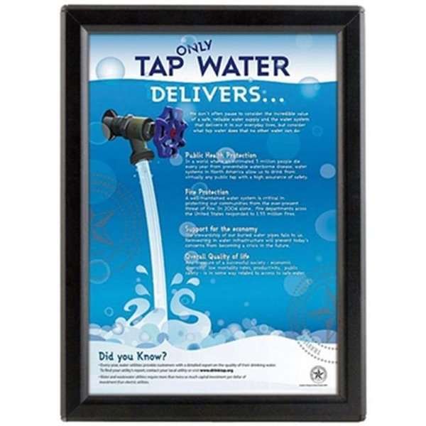 Opti Klikramme med 14mm aluminium profil, sølv - A6