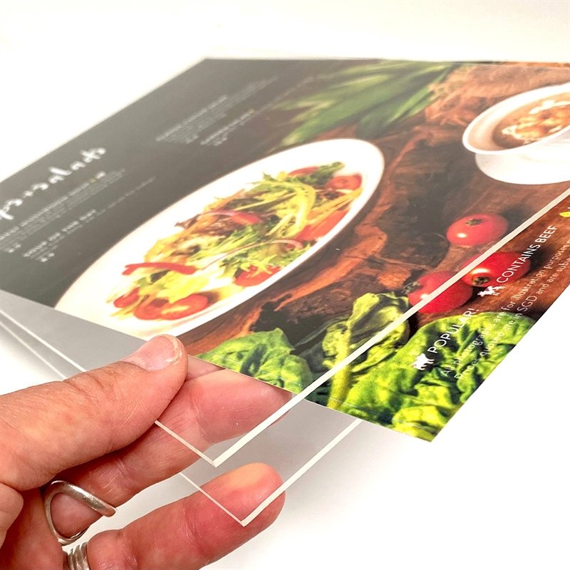 Wood Block Menuholder, A4