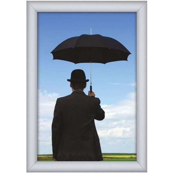 Watersafe Klikramme med 35mm aluminium profil, s&oslash;lv - A0