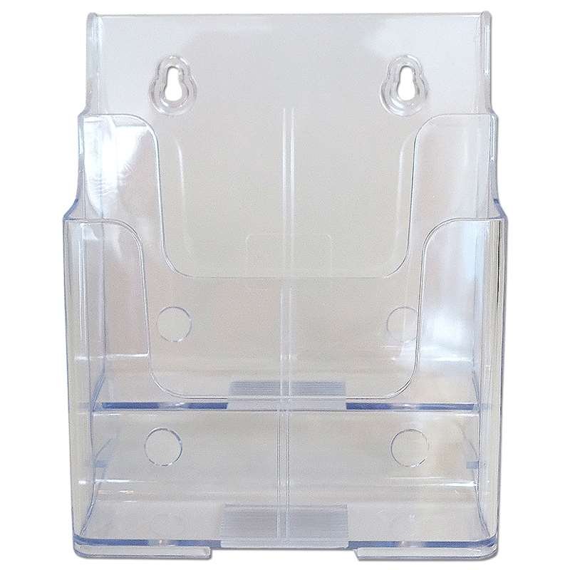 Bord & Vægdispenser, akrylbrochureholder - 2 x A5