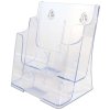 Bord & Vægdispenser, akrylbrochureholder - 2 x A5 #2