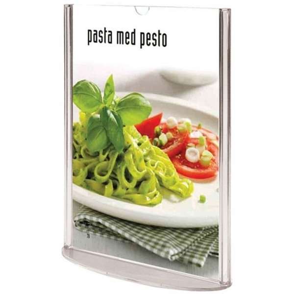 Oval Menukortholder vertikal - A5