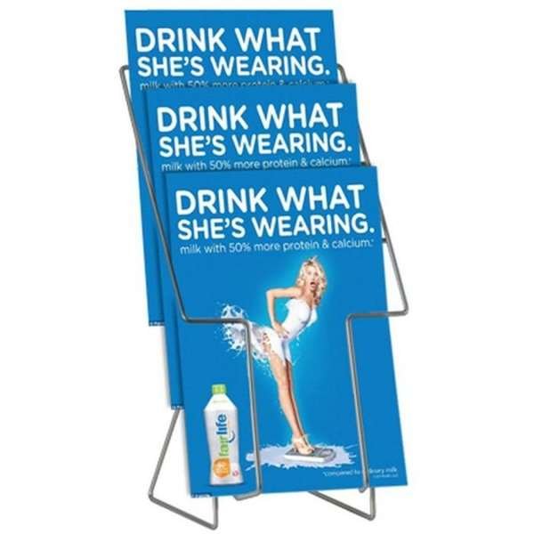 Quick Brochurestander i tråd - 3xA4 - 21x29.7 cm