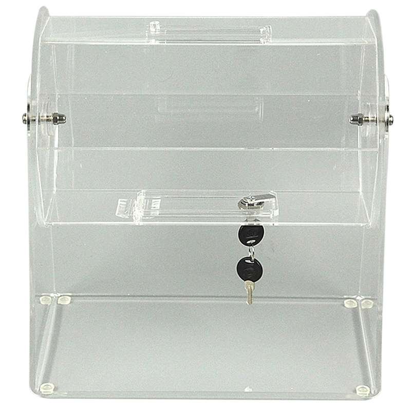 Tombola-tromle i akryl, med lås