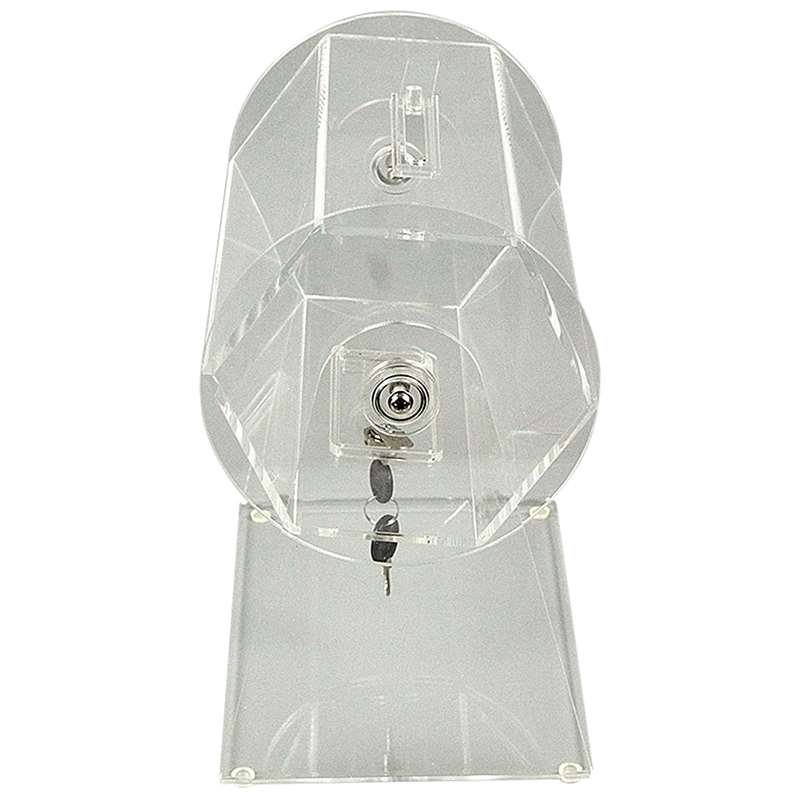 Tombola-tromle i akryl, med lås