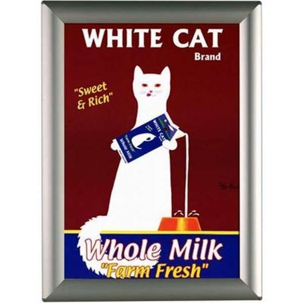 Photo Klikramme med 25mm aluminium profil, sølv - A4