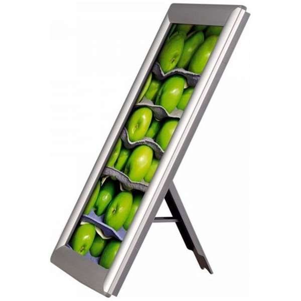 Photo Klikramme med 25mm aluminium profil, sølv - A4