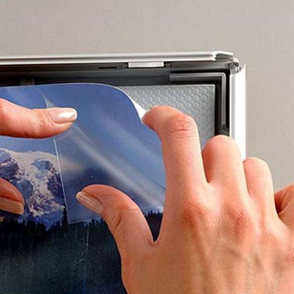 Photo Klikramme med 25mm aluminium profil, sølv - A4