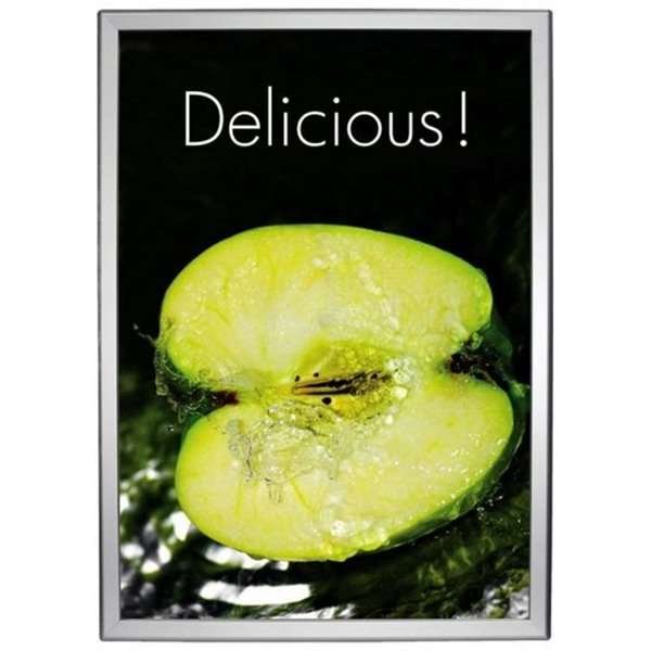 Opti Klikramme med 25mm aluminium profil, sølv - A1