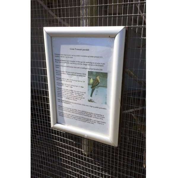 Opti Klikramme med 25mm aluminium profil, s&oslash;lv - A3