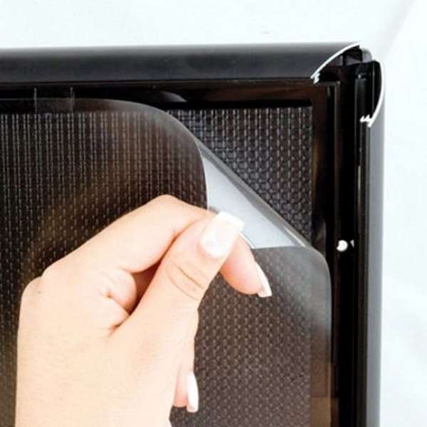 Opti Klikramme med 14mm aluminium profil, sølv - A6