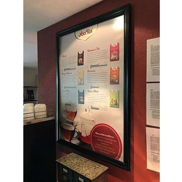 Klikramme, Antique, 40 mm aluminiumprofil, A5 - 14,8 x 21 cm