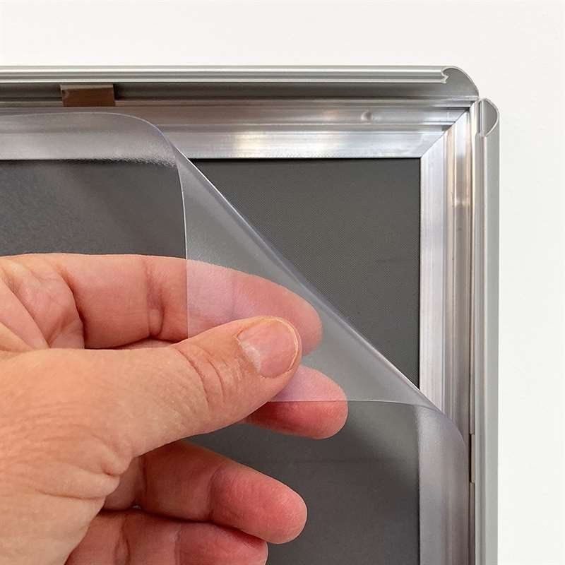 Klikramme med 17mm aluminium profil, sølv - A2