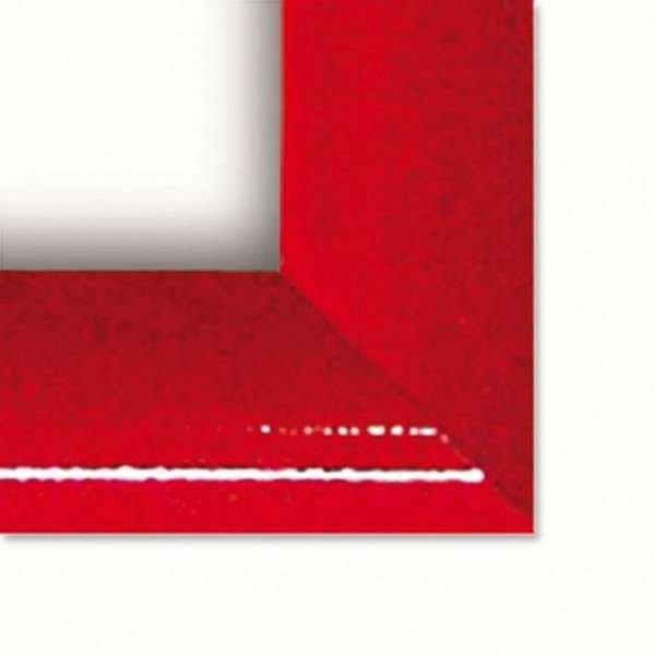 Klikramme med 25mm aluminium profil, rød - A4