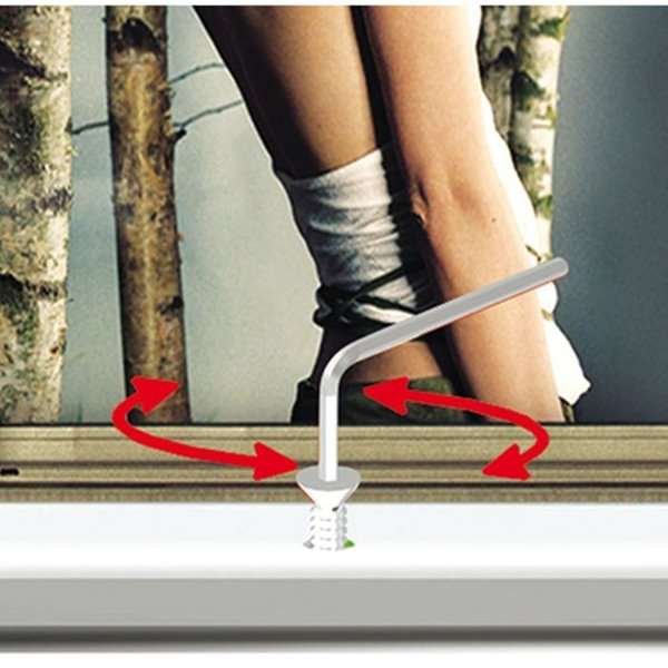 Låsbar Klikramme med 32mm aluminium profil, sølv - A4