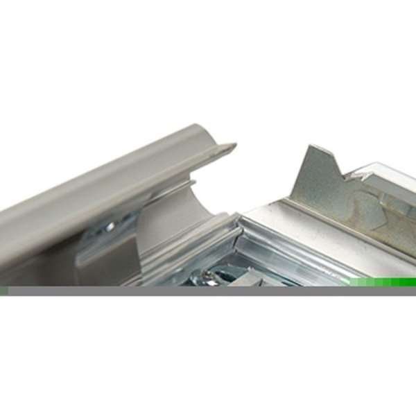 Låsbar Klikramme med 32mm aluminium profil, sølv - A4