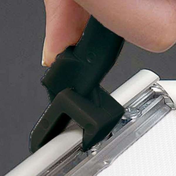 Klikramme med 42mm aluminium Security Frame profil, sølv - A2